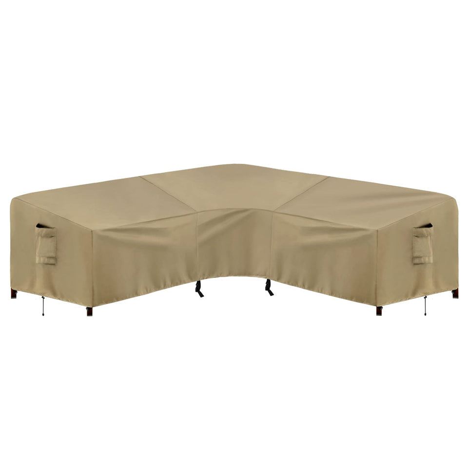 PureFit waterproof oxford fabric closeup showing rain protection for outdoor sofa cover