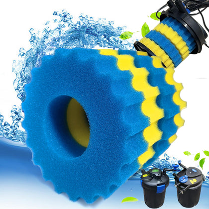 PurifyLogix yellow high-density sponge for effective debris capture in pond filters.