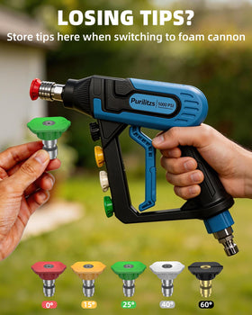 Purilitzs 360 swivel inlet prevents hose tangles for smooth, flexible cleaning