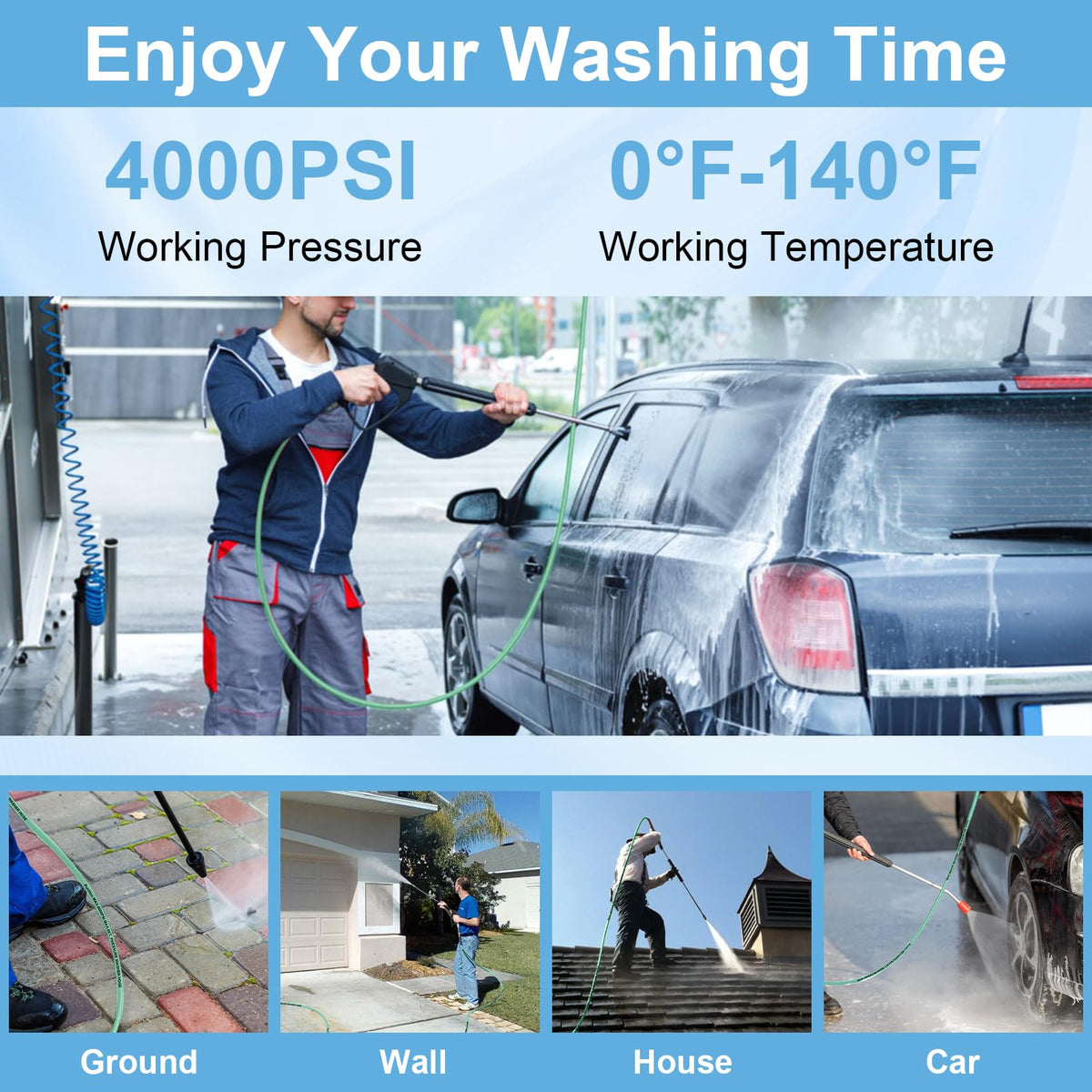 Purilitzs kink-resistant design reduces tangling during cleaning tasks.