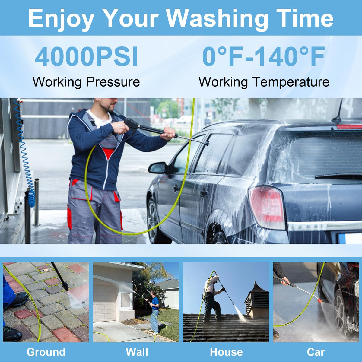 Purilitzs kink-resistant hose enables smooth, tangle-free cleaning sessions