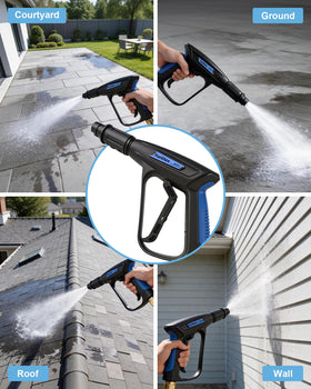 Purilitzs patio cleaning tool for outdoor surfaces