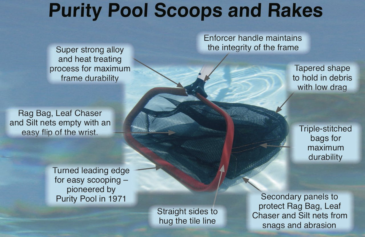 Purity Pool PLSLT Pro-Lite silt bag demonstrates fine debris containment for cleaner floors.