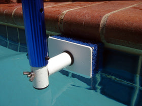 Purity Pool TSQC tile scrubber with 2-inch thick pads for controlled tile scrubbing