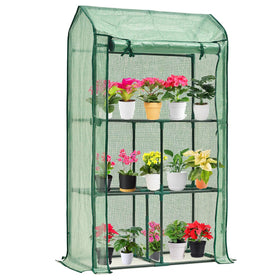 Purlyu mini tabletop greenhouse assembled for compact seedling propagation