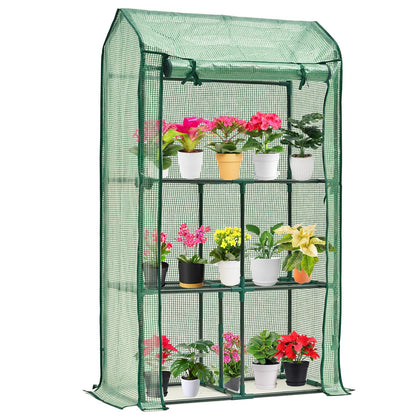Purlyu mini tabletop greenhouse assembled for compact seedling propagation