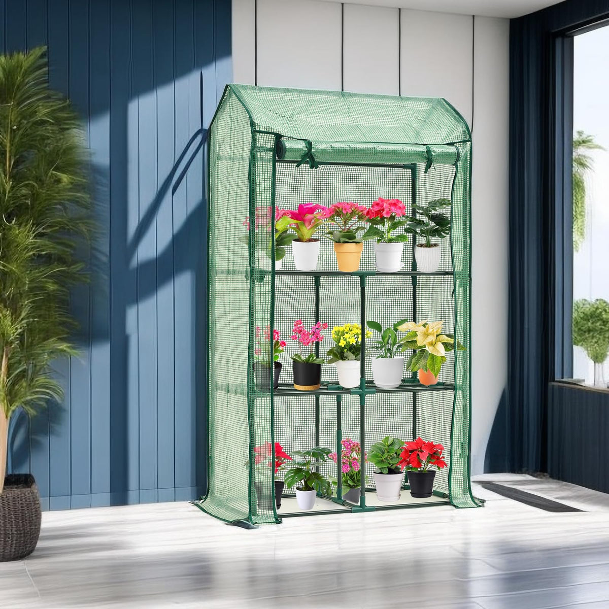 Purlyu mini tabletop greenhouse compact footprint ideal for small spaces