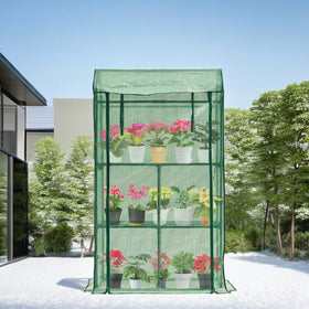 Purlyu mini tabletop greenhouse compatible with heating mats for warm starts