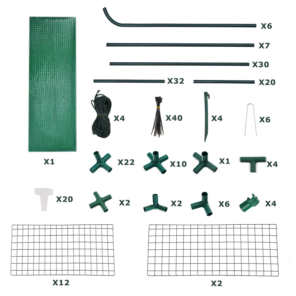 Purlyu Walk-in Greenhouse thickened PE cover for light diffusion and protection.