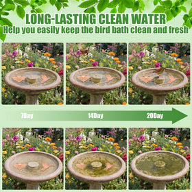 Purpeak 3.94-inch copper disk fits most outdoor bird baths.