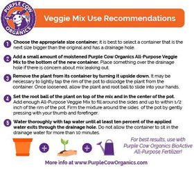 Purple Cow Organics compost-based blend delivering natural nutrients to plants