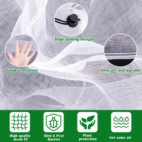 PURPLE STAR 1N durable PE mesh garden netting for long-lasting outdoor use
