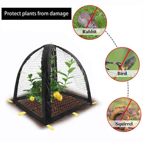 Purple Star 1N pest guard cover includes stakes for quick setup