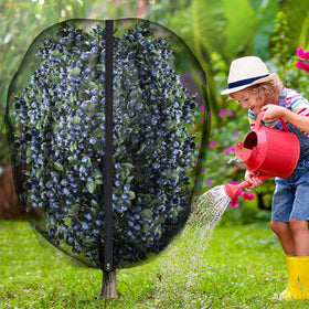 Purple Star 1N polyester filament netting offers lightweight durability for garden protection.