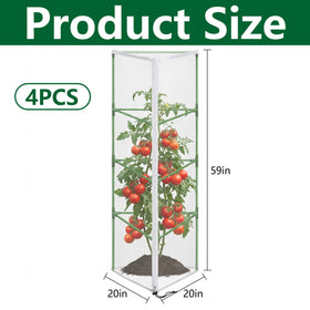 PURPLE STAR 1N triangle tomato cage netting fits standard cages and shields plants from pests.