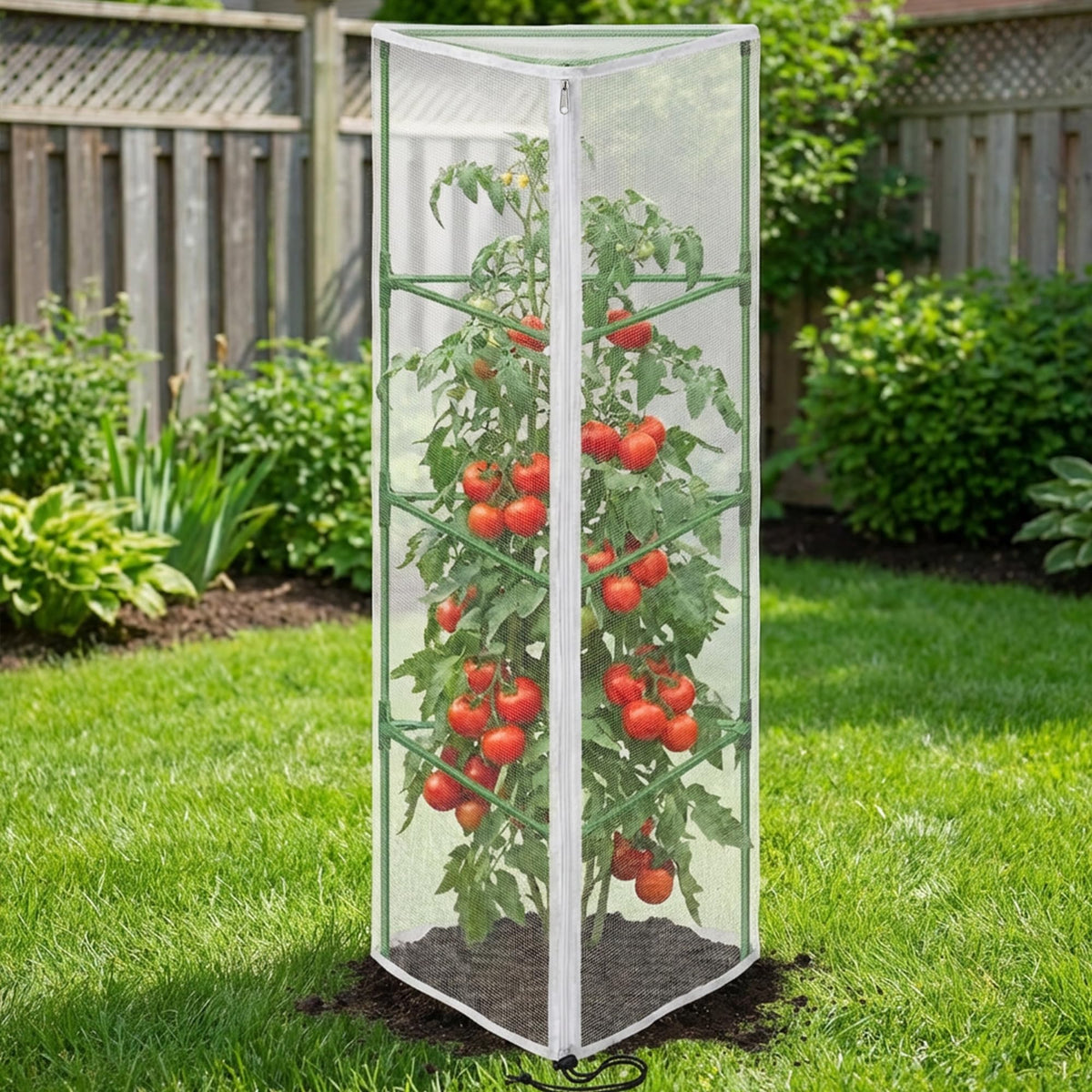 Purple Star 1N supports vertical climbing plants like tomato and cucumber.