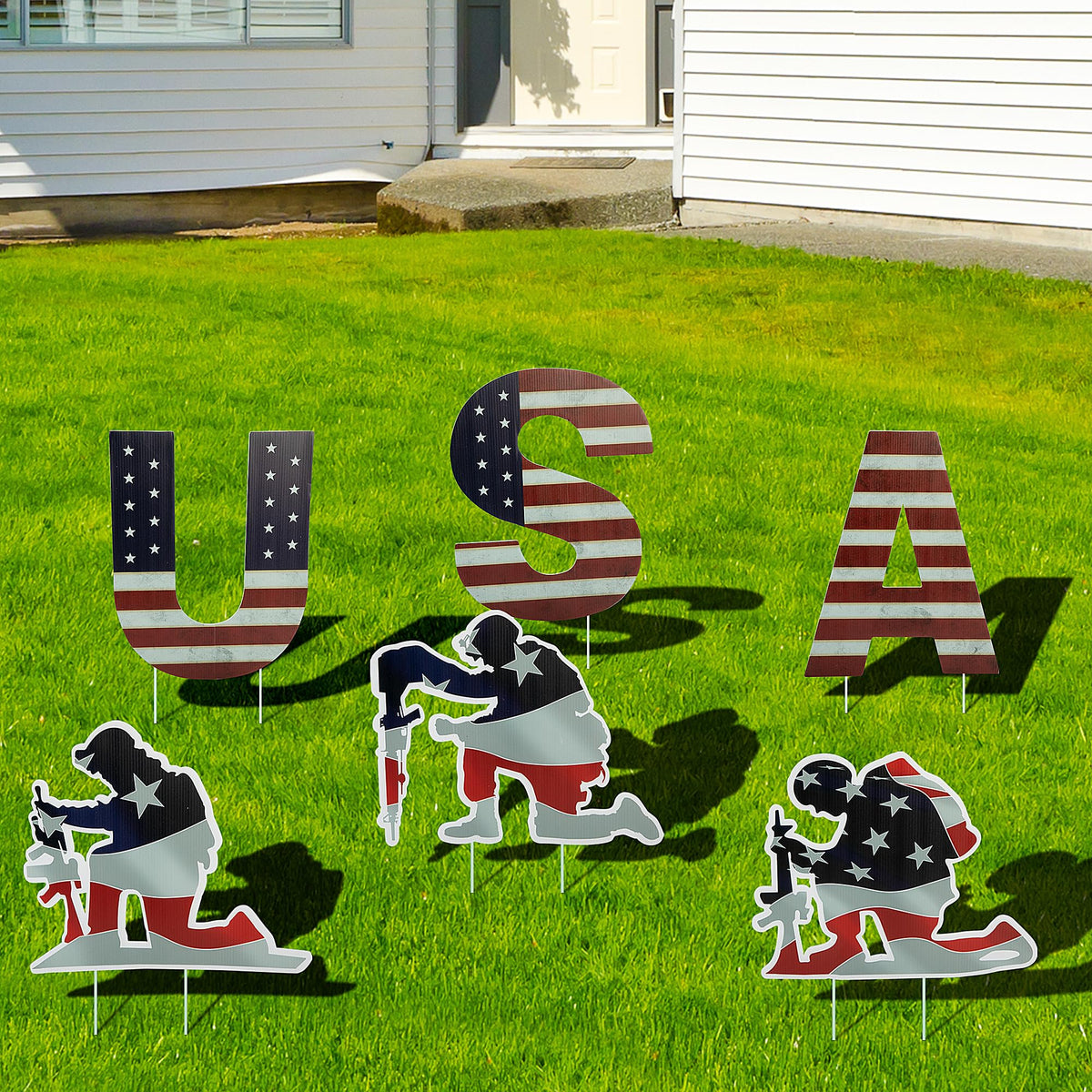 PURPLE STAR 1N yard sign stakes keep displays secure.