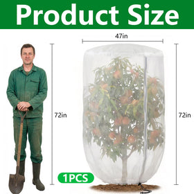 Purple Star 1N zipper drawstring enables easy coverage for watering and pruning.