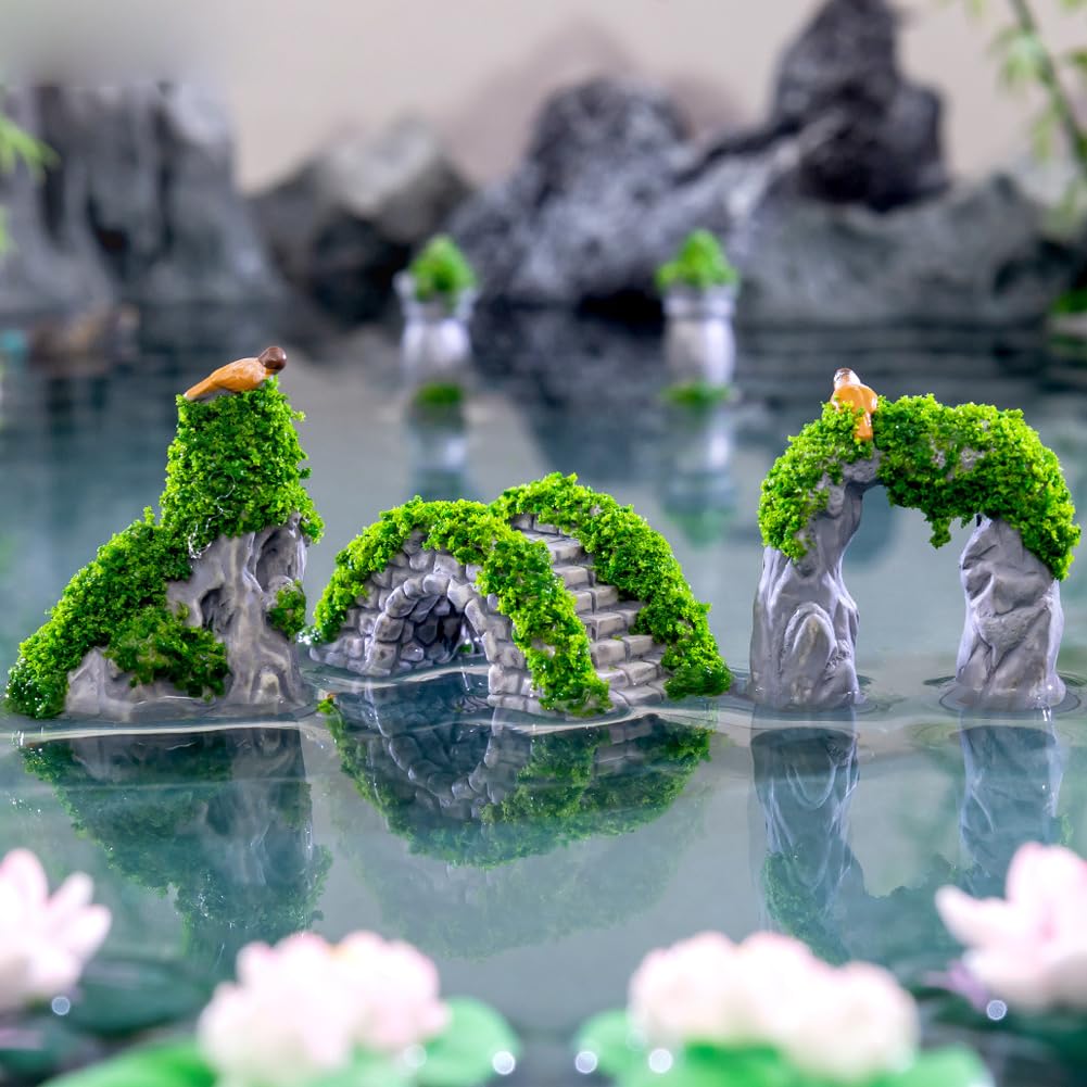 Purple Star mini bridge adds color and texture to plant pots
