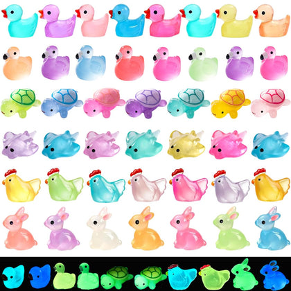 Purple Star mini ducks for fairy gardens and micro landscapes.