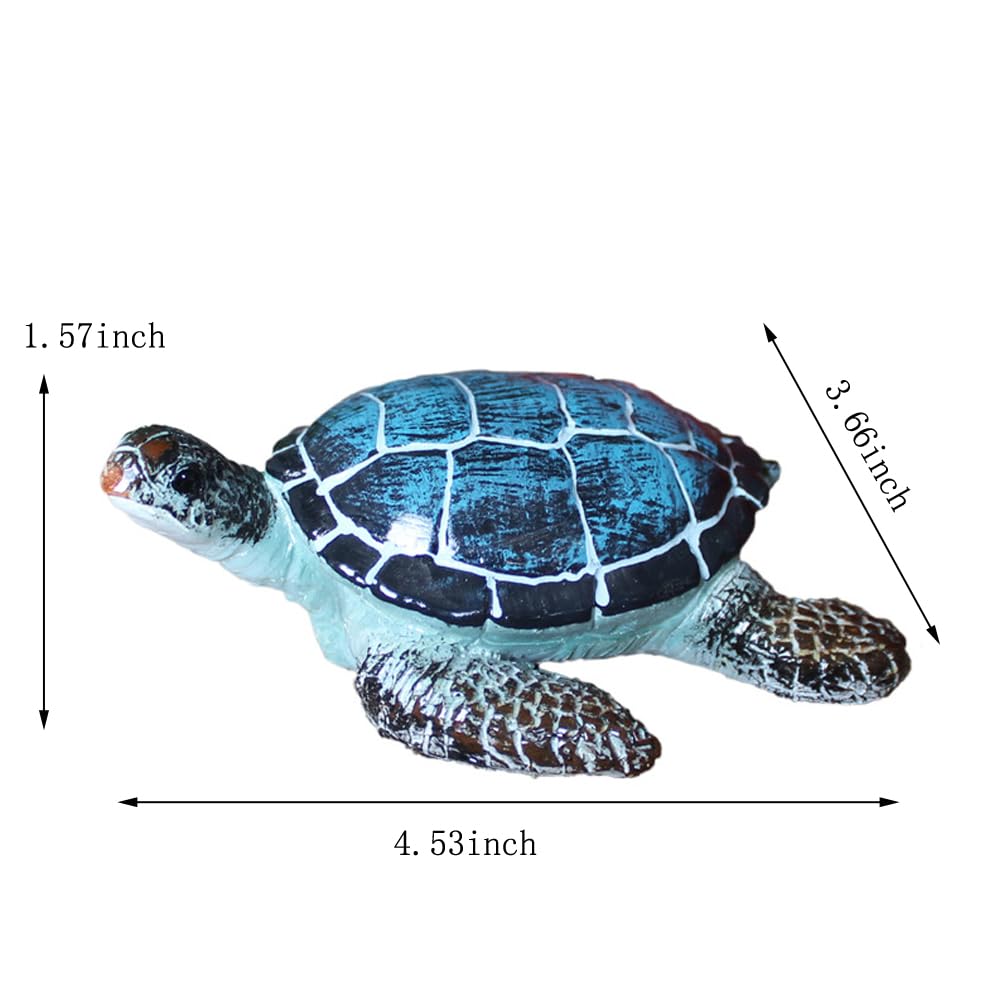 Purple Star mini turtle statue suits aquariums and terrariums for nature-inspired displays.