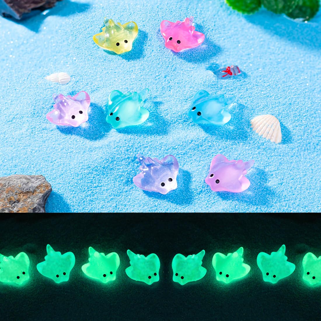 Purple Star mixed mini-animals provide versatile decor options.