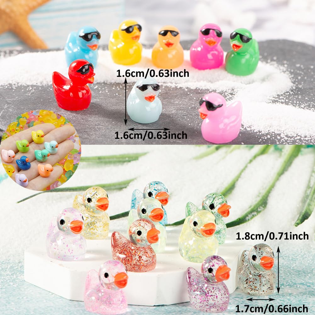 Purple Star tiny ducks ideal for fairy garden scenes and imaginative play.