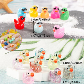 Purple Star tiny ducks ideal for fairy garden scenes and imaginative play.