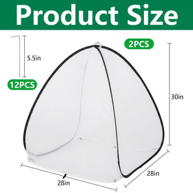 Purple Star 1N in-use garden netting protecting vegetables from pests