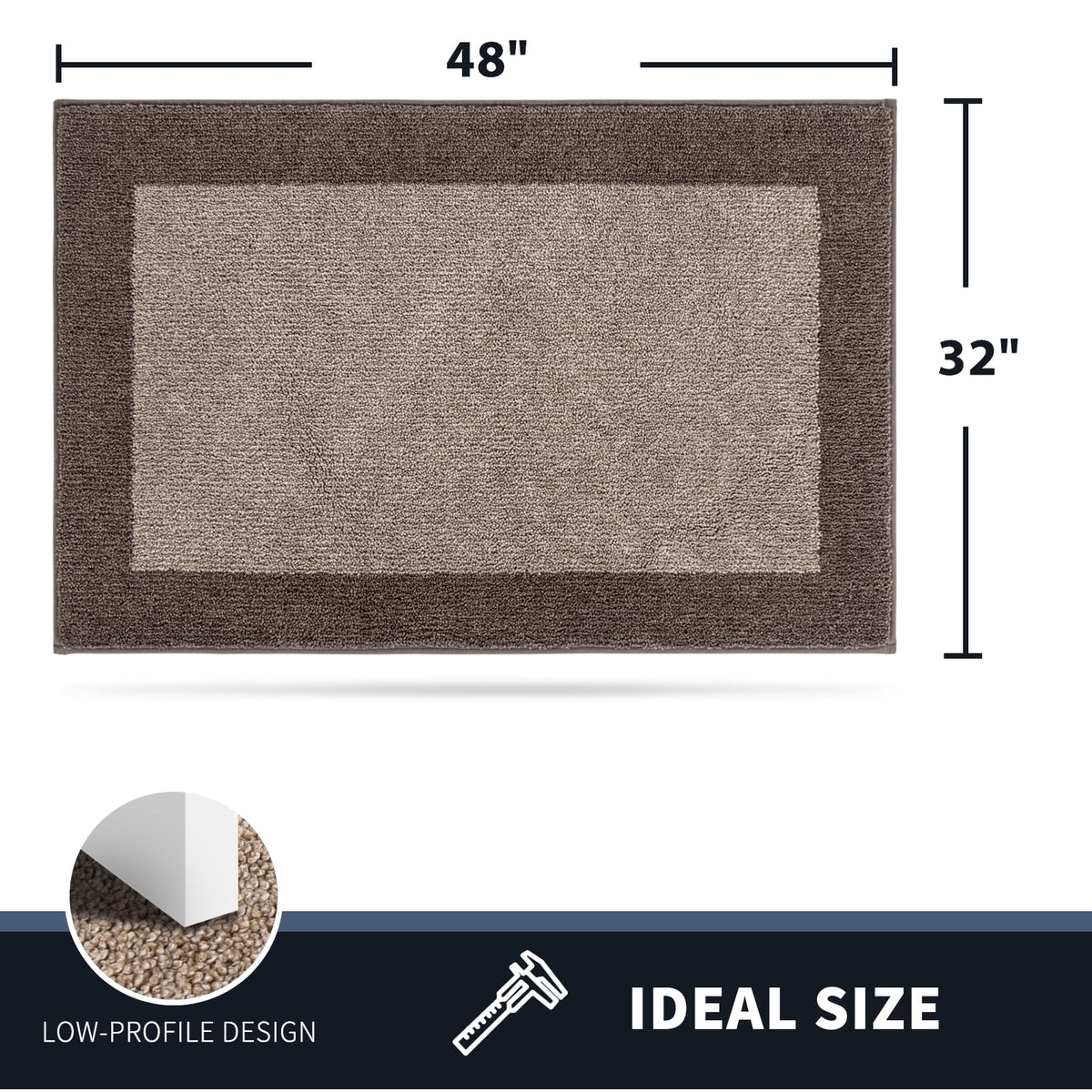 PURRUGS Absorbent pile helps keep floors drier after muddy shoes