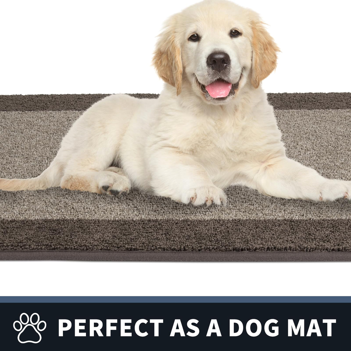 PURRUGS Non-Slip Backing keeps the mat steady on wet floors