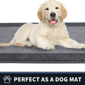 PURRUGS non-slip backing in action keeps mat steady on clean floors.