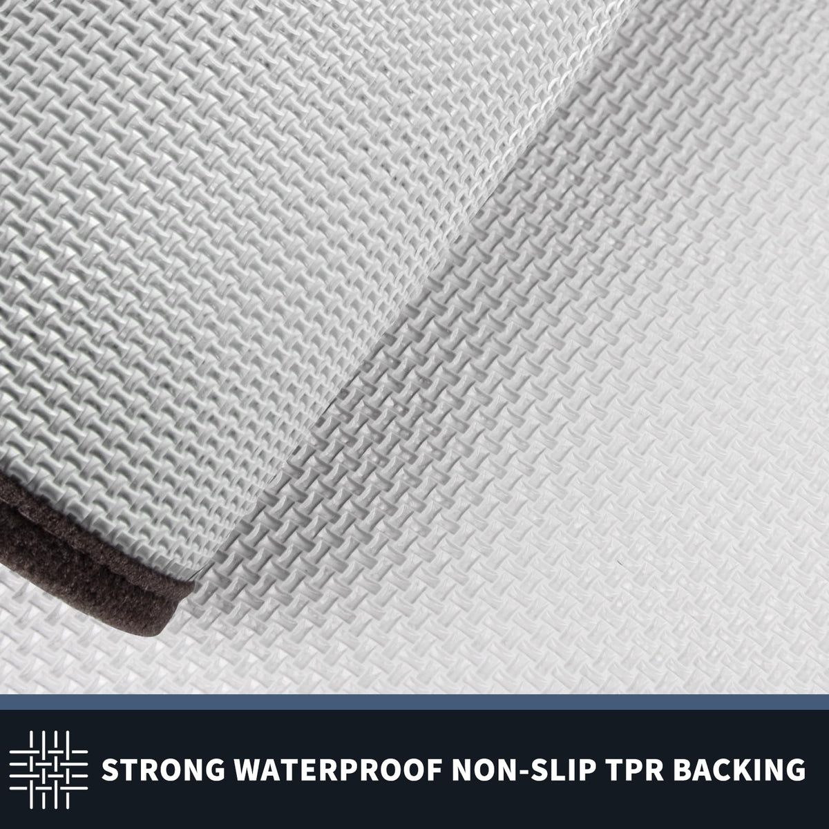 PURRUGS dirt-trapping door mat low-profile edge for seamless door swing