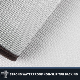 PURRUGS dirt-trapping door mat low-profile edge for seamless door swing