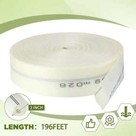 Pushglossy 196ft lay-flat hose shown for poolside irrigation flexibility.