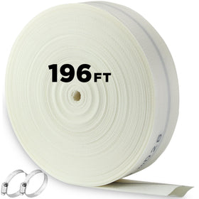 Pushglossy 2in backwash hose coiled for easy storage and quick deployment.