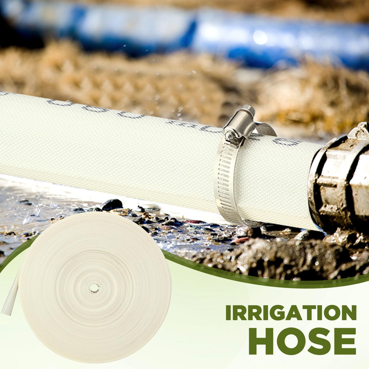 Pushglossy 2inch diameter hose with reliable connectors.