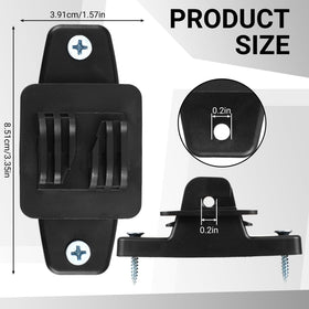 Pushglossy electric fence insulator with screws for quick, secure setup.