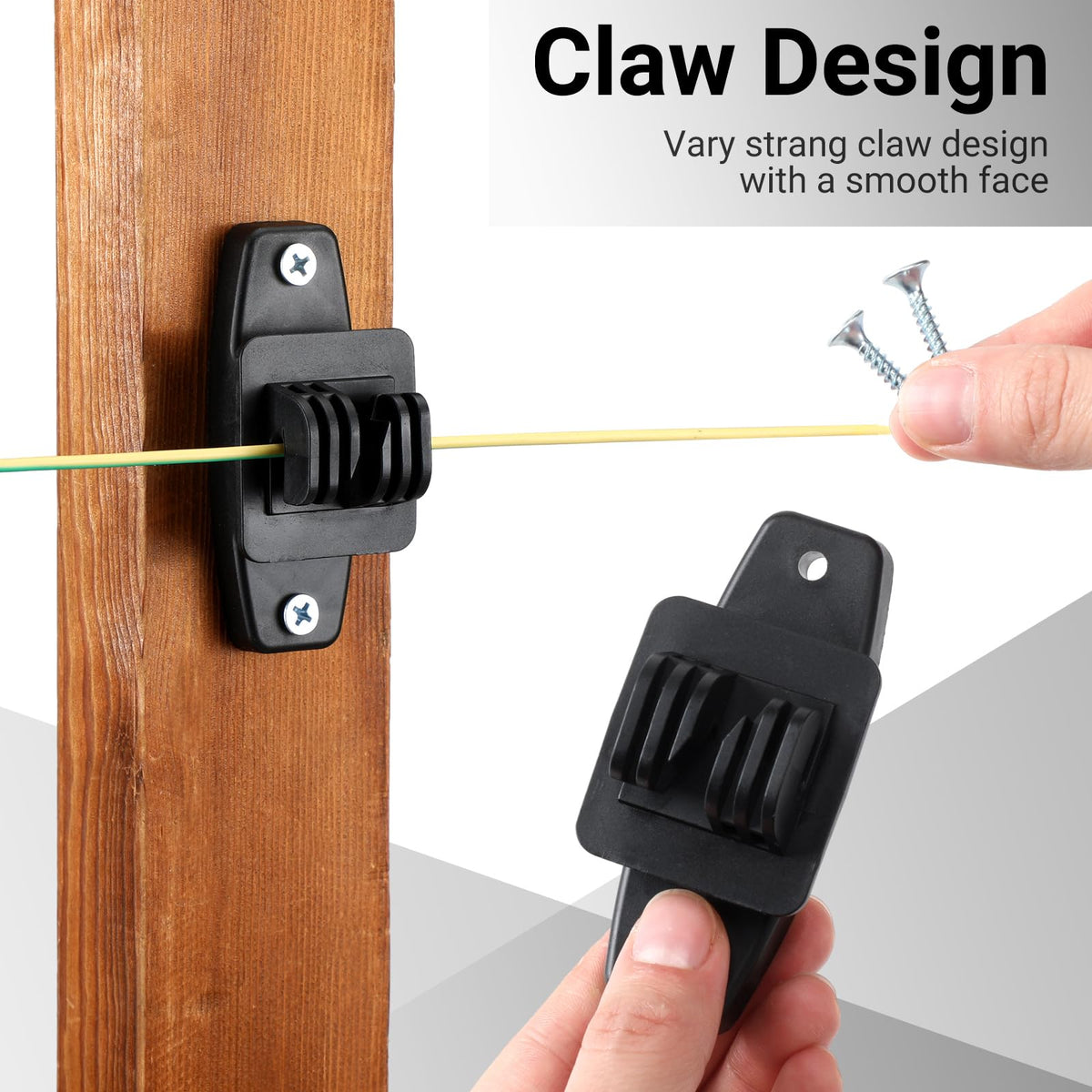 Pushglossy arc protected surface reduces short circuits on fences.