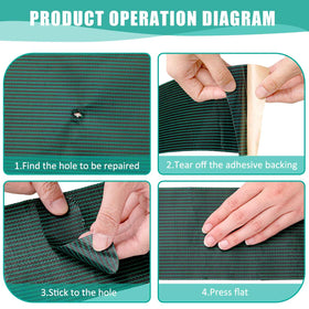 Pushglossy polypropylene patch material highlighting water resistance.