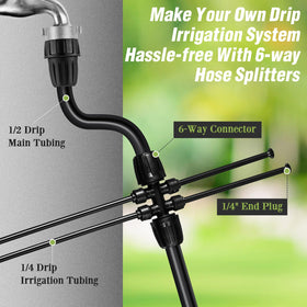 Pushglossy barbed irrigation fittings pack designed for durable outdoor use.