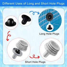Pushglossy strainer hole plug rubber seals for reliable water sealing