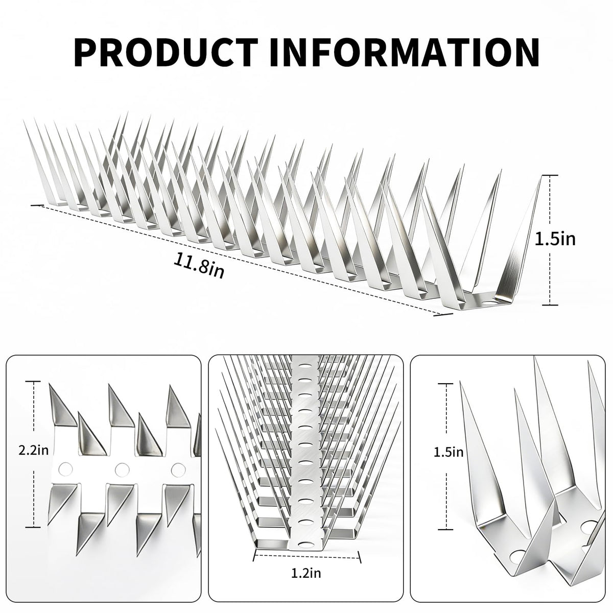 Puthpy 304 stainless steel spikes resist rust for outdoor use