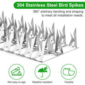 Puthpy Adjustable spikes wrap around poles for flexible, easy installation.