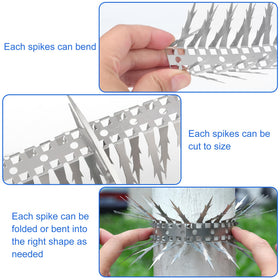 Puthpy Bird Spikes roof edge design for extended weatherproof protection