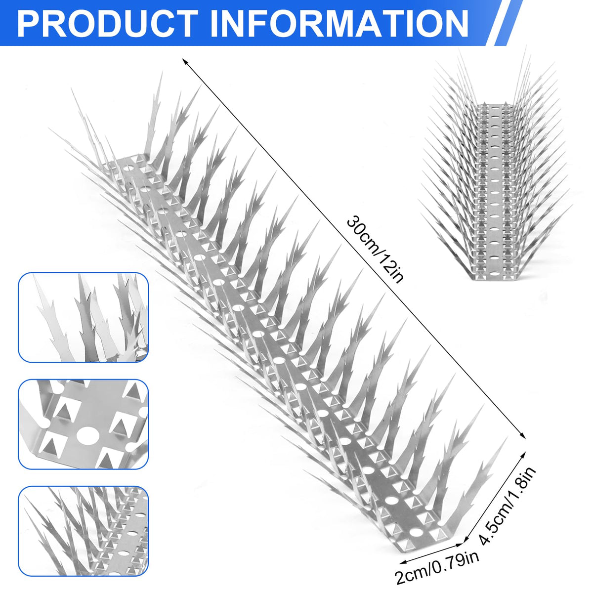 Puthpy Bird Spikes window sill installation for cleaner protection