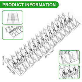 Puthpy Stainless steel bird feeder spikes provide complete 360-degree coverage.