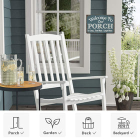 Putuo Decor aluminum porch art; easy mount with two screw holes