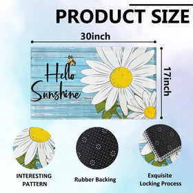 Putware 17x30 low-profile mat fits doors smoothly and reduces trips.