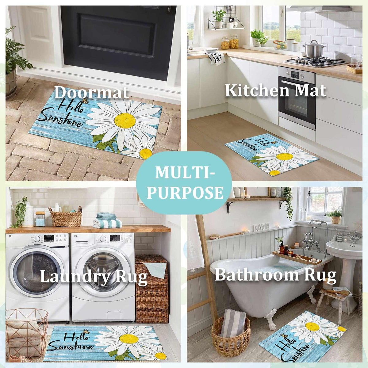 Putware easy-clean mat cleans with hose or sponge for quick maintenance.